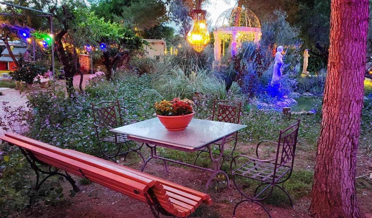 Refugio Madera Estilo Arabe Con Estatuas, Estanques Y Un Pequeno Zoo Hostal Albacete Exterior foto